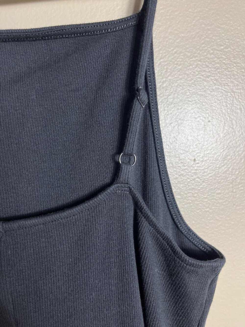 Old Navy Dress Minimalist Midi Spaghetti Strap Rib Knit Basic Layers Cami Wom S - Picture 6 of 8